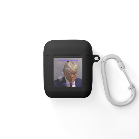 Donald J Trump Cosmic Justice AirPods Case: 91 Counts Charged - Universal Accountability Accessory