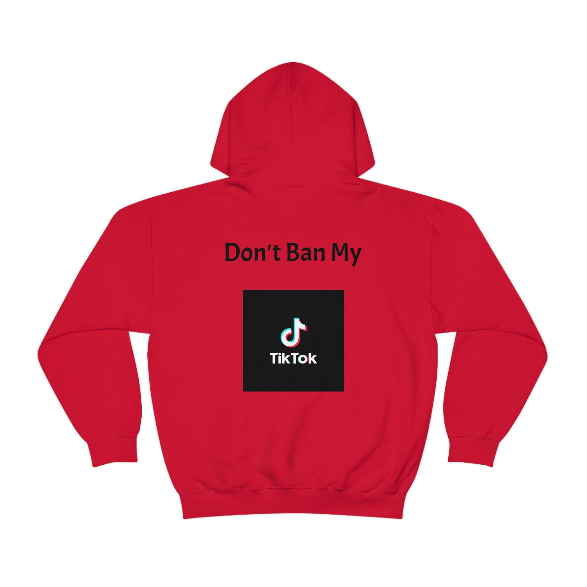 FreeSpeechTikTok Red Hoodie Boldly Support TikTok Freedom