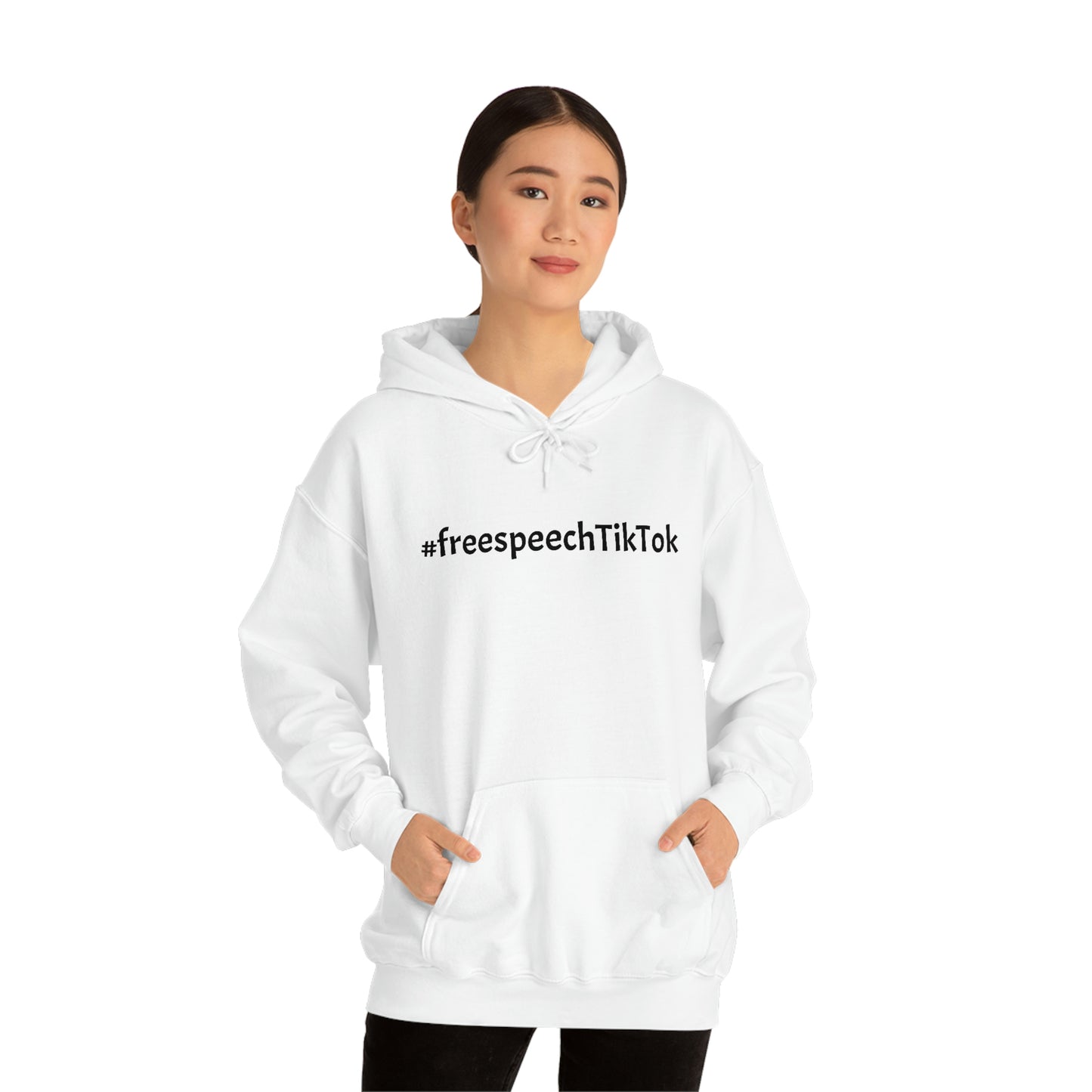 #FreeSpeechTikTok Red Hoodie: Boldly Support TikTok Freedom