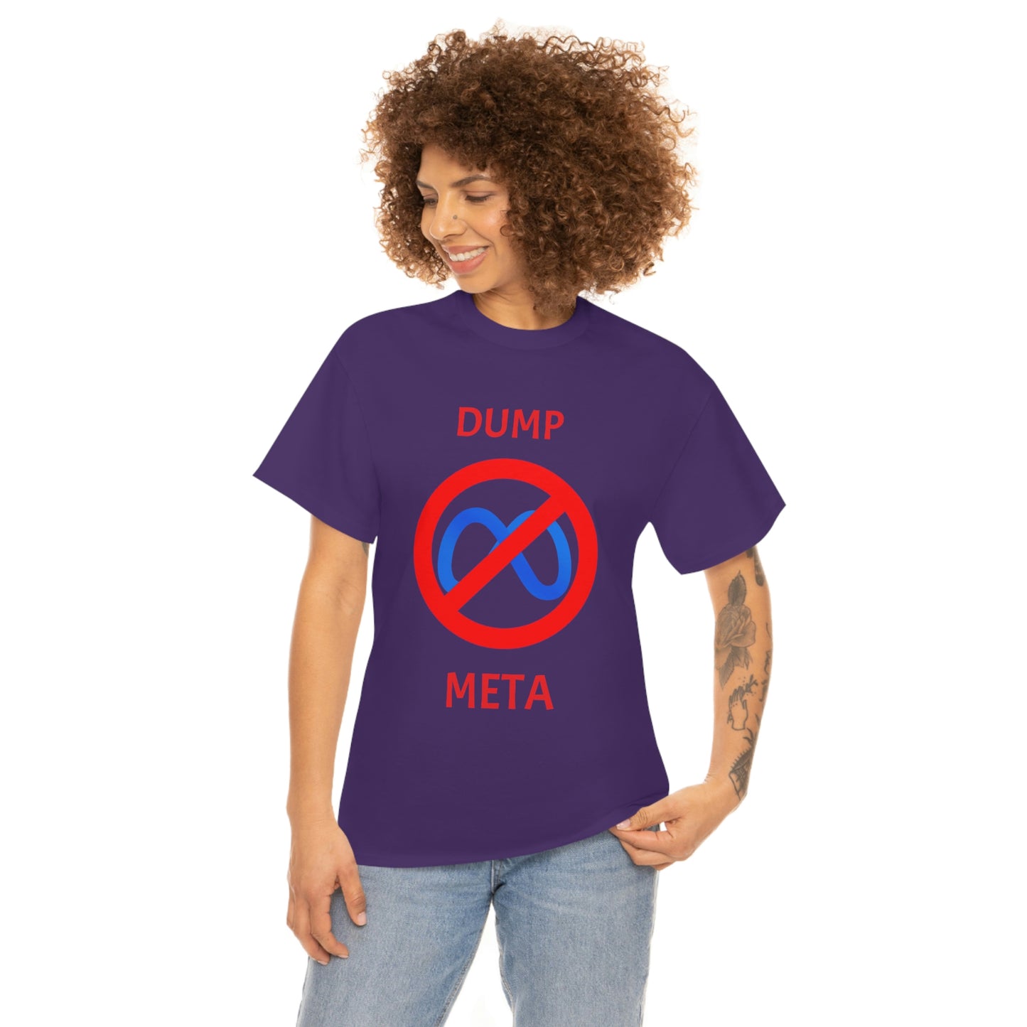 "Dump META" & "Don't Ban My TikTok" Double-Sided T-Shirt