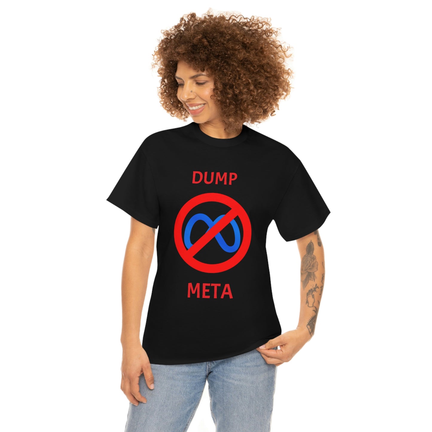 "Dump META" & "Don't Ban My TikTok" Double-Sided T-Shirt