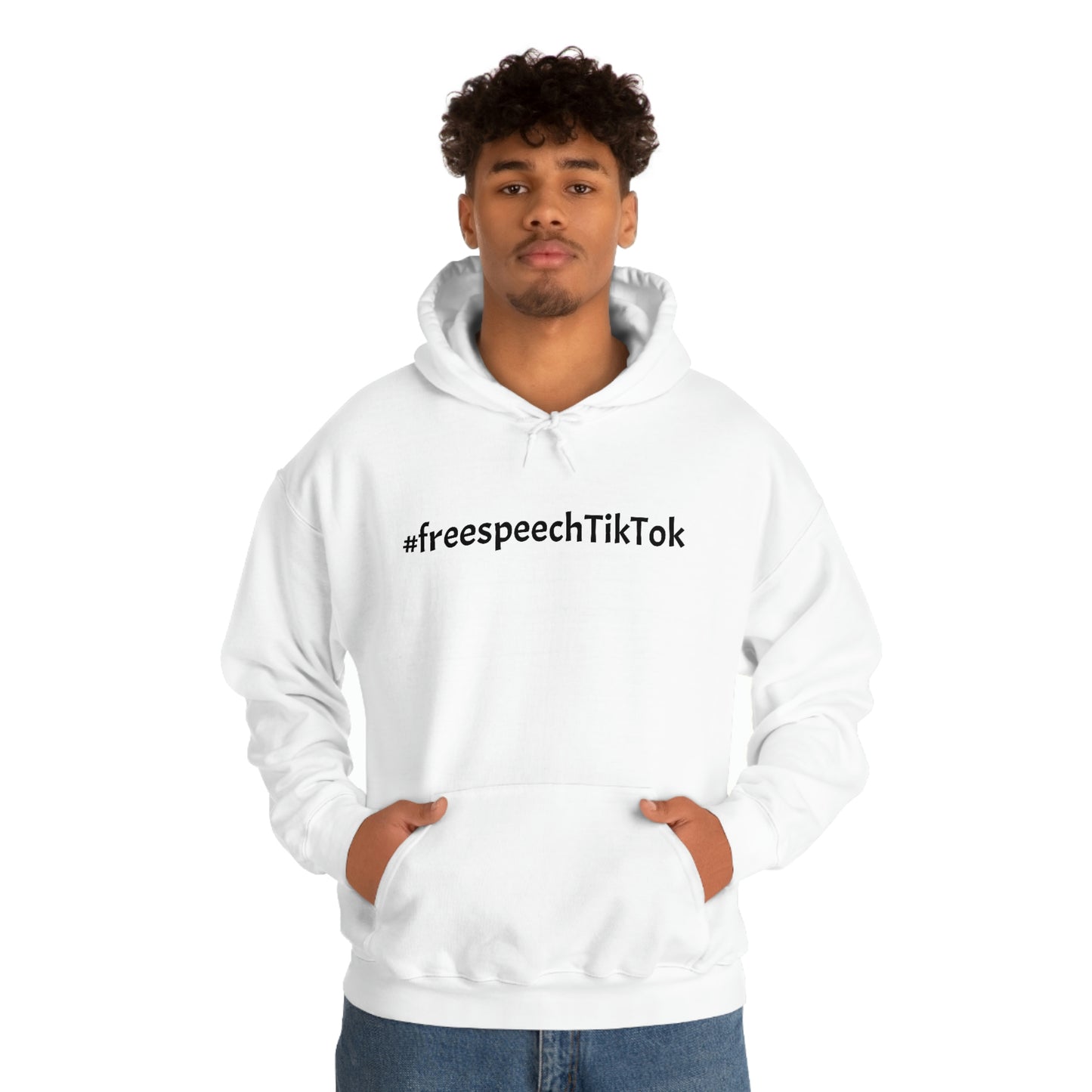 #FreeSpeechTikTok Red Hoodie: Boldly Support TikTok Freedom