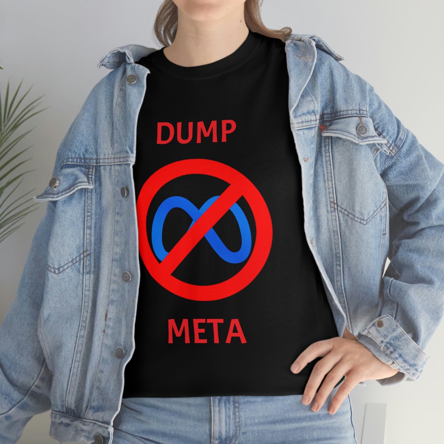 "Dump META" & "Don't Ban My TikTok" Double-Sided T-Shirt