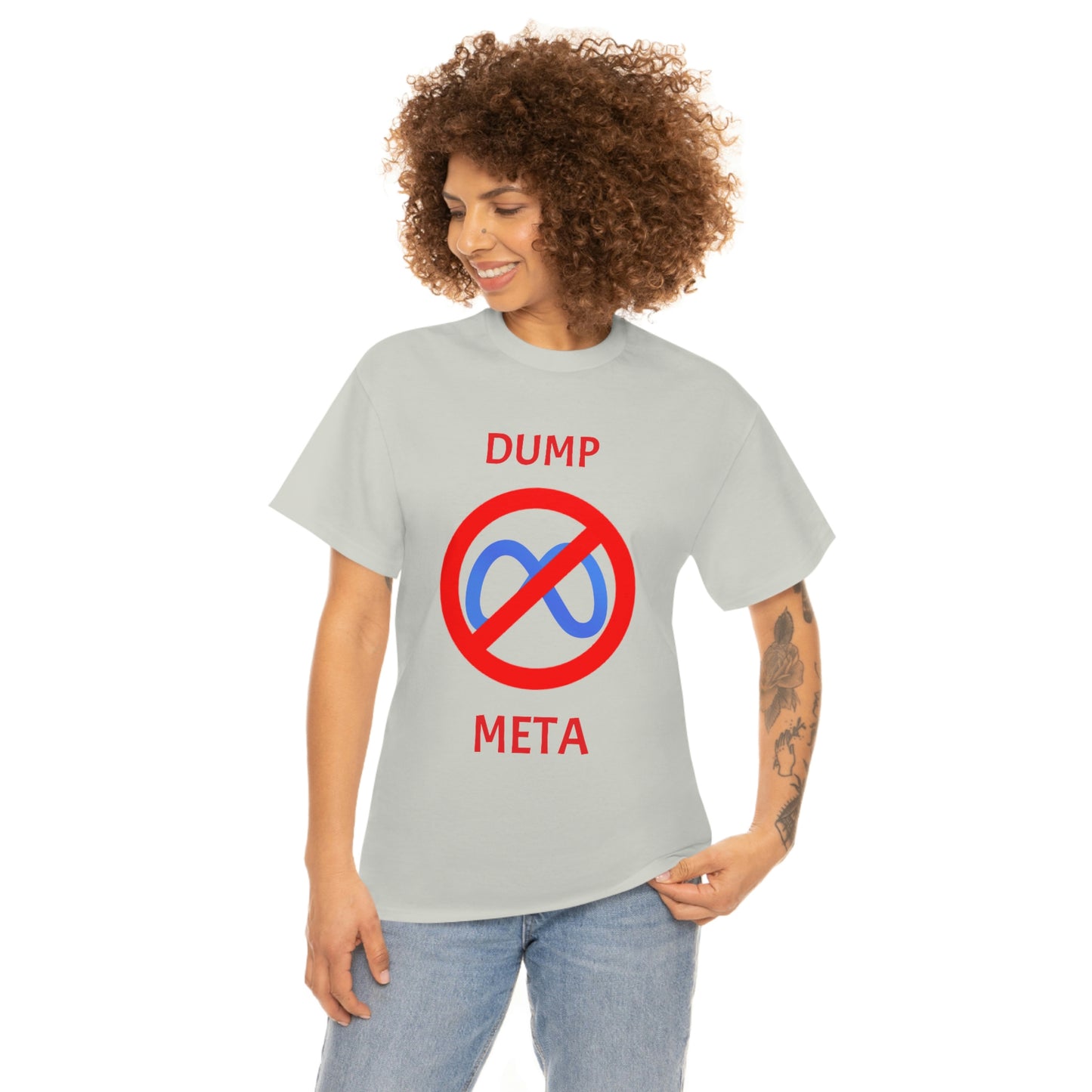 "Dump META" & "Don't Ban My TikTok" Double-Sided T-Shirt