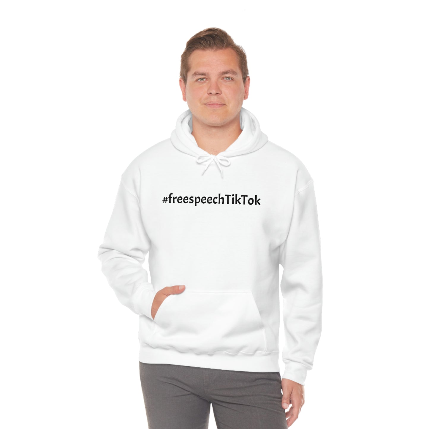 #FreeSpeechTikTok Red Hoodie: Boldly Support TikTok Freedom