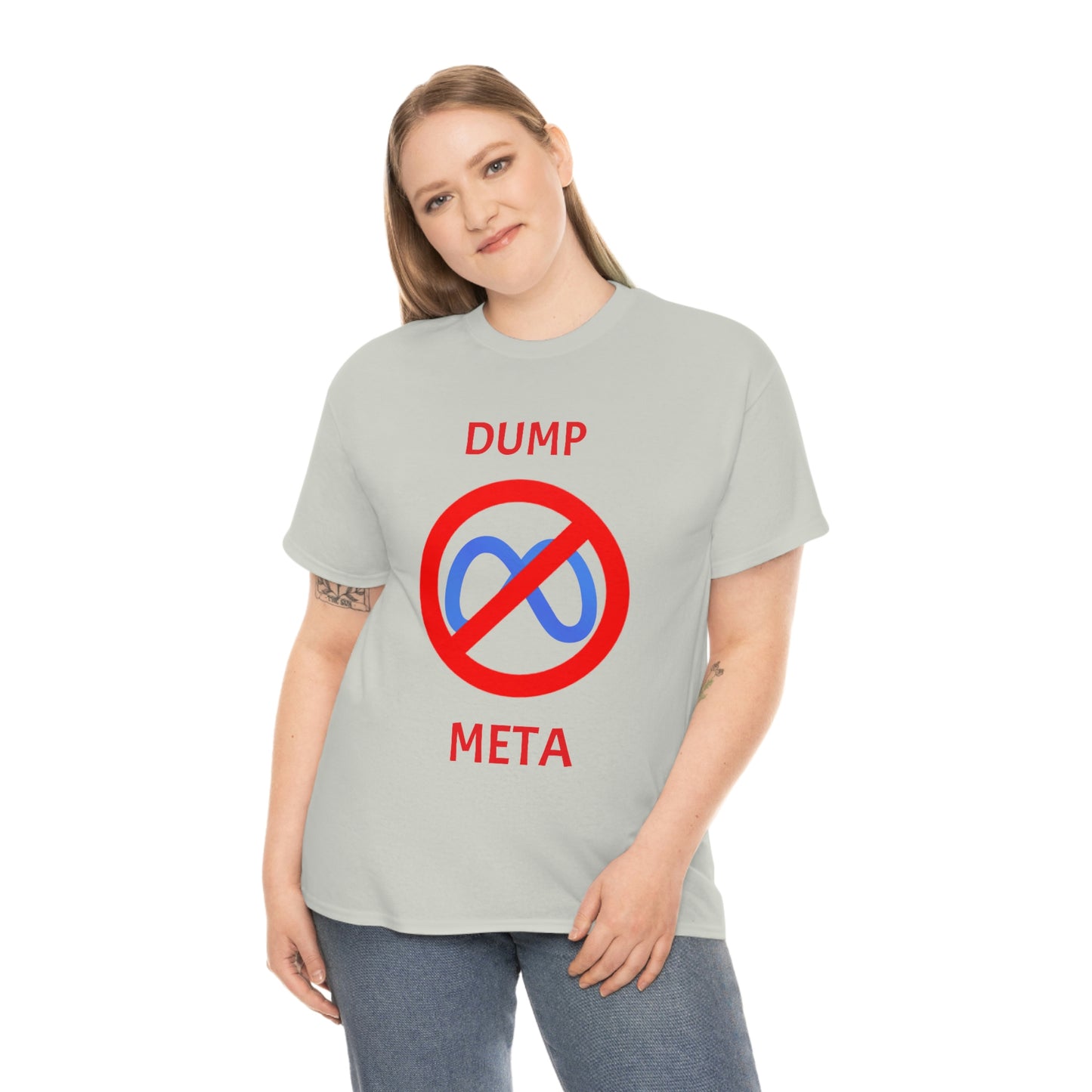 "Dump META" & "Don't Ban My TikTok" Double-Sided T-Shirt