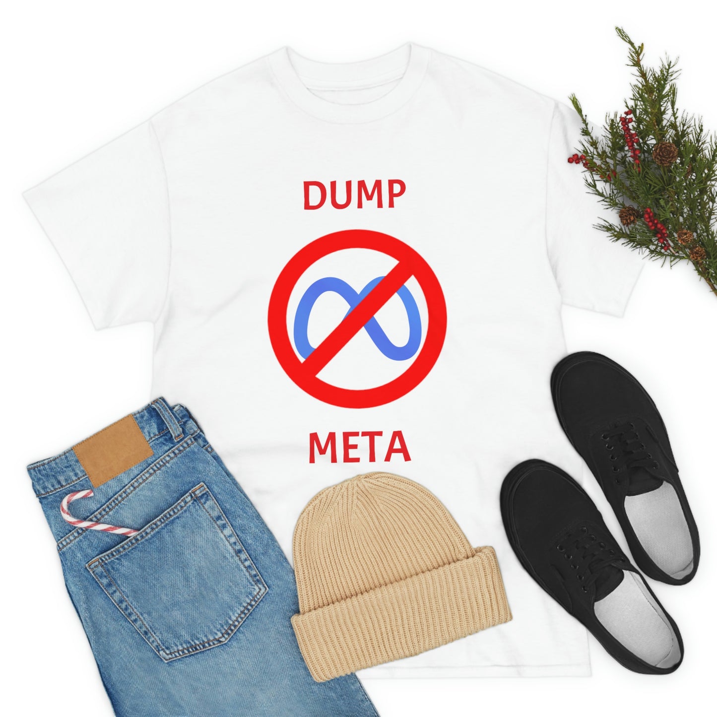 "Dump META" & "Don't Ban My TikTok" Double-Sided T-Shirt