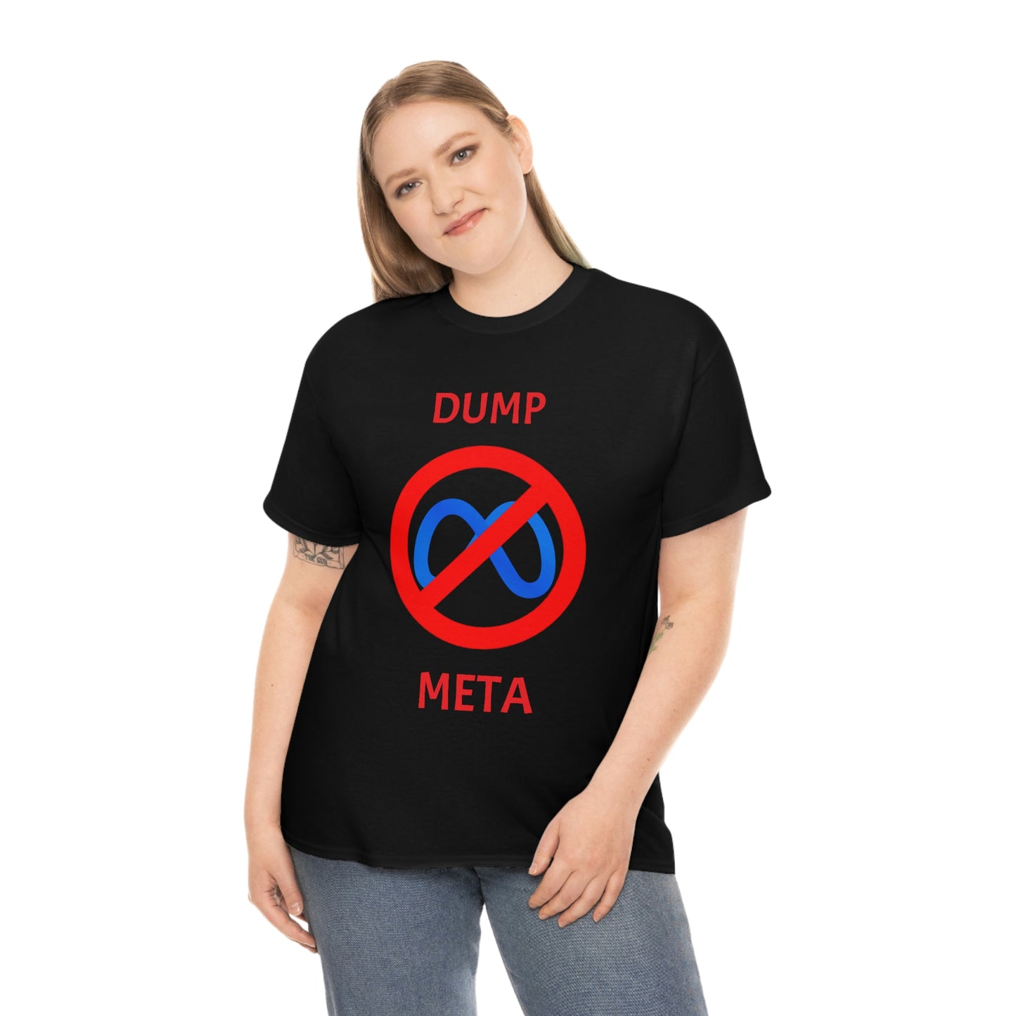 "Dump META" & "Don't Ban My TikTok" Double-Sided T-Shirt