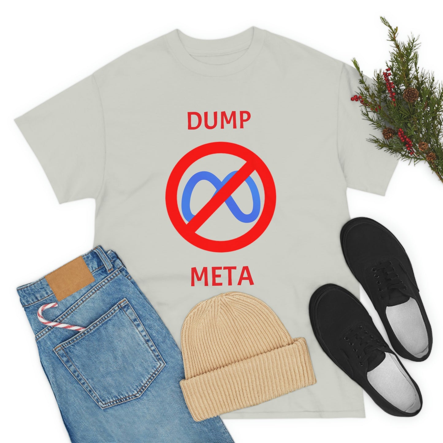 "Dump META" & "Don't Ban My TikTok" Double-Sided T-Shirt