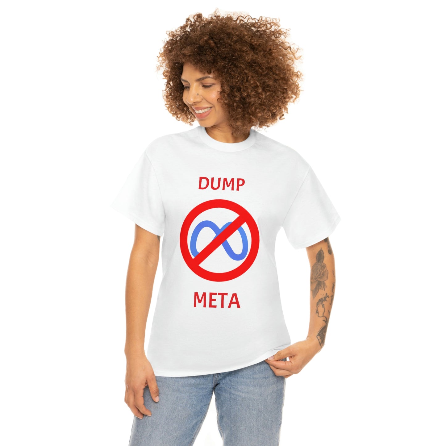 "Dump META" & "Don't Ban My TikTok" Double-Sided T-Shirt