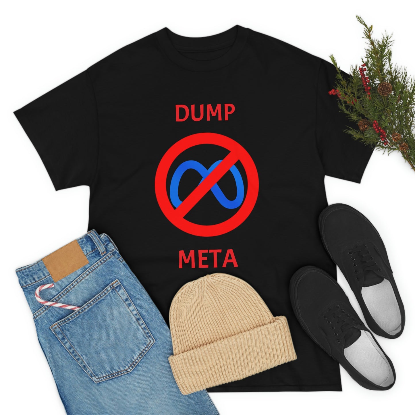 "Dump META" & "Don't Ban My TikTok" Double-Sided T-Shirt