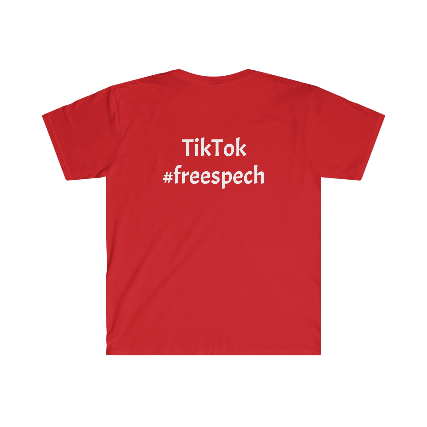 #FreeSpeechTikTok Red T-Shirt: Express Your Support for TikTok Freedom