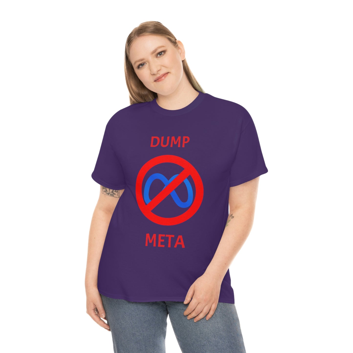 "Dump META" & "Don't Ban My TikTok" Double-Sided T-Shirt