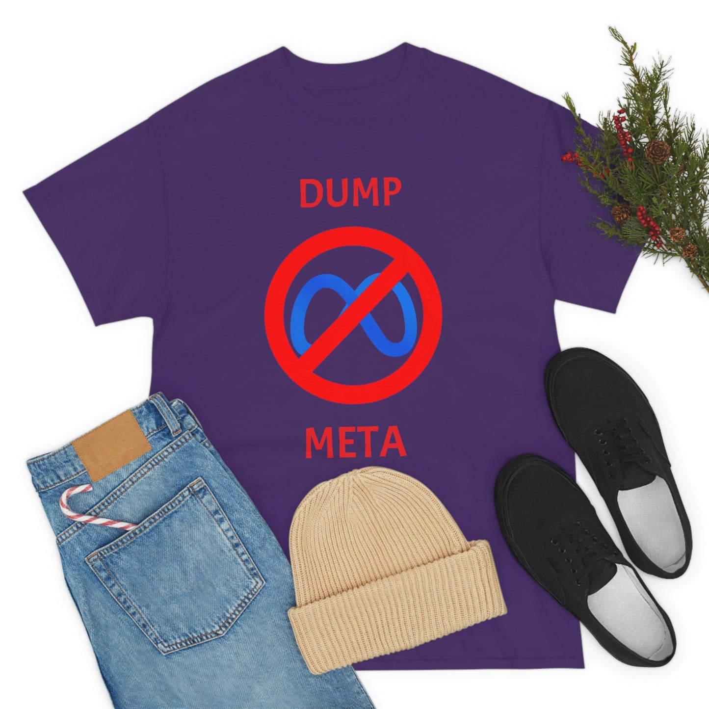 "Dump META" & "Don't Ban My TikTok" Double-Sided T-Shirt