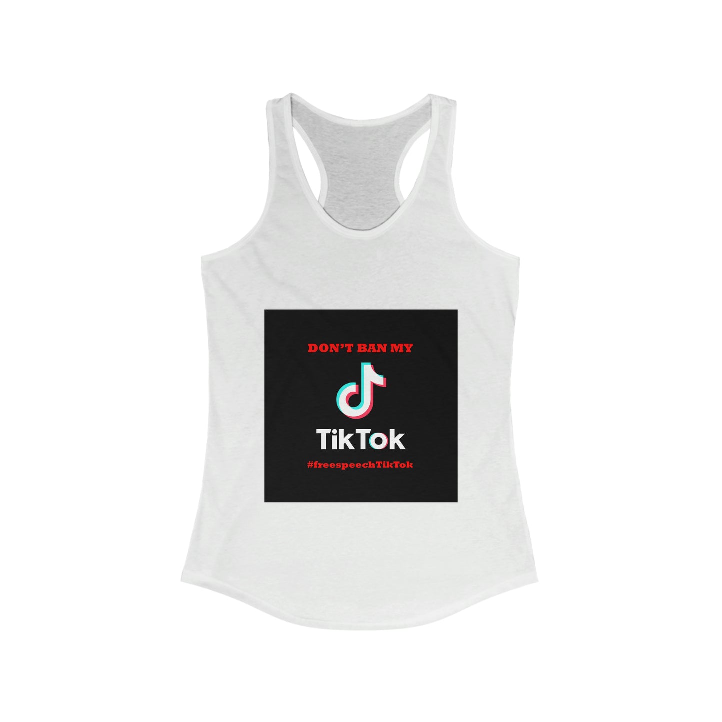 #FreeSpeechTikTok Women's Tank Top: Empower Your Style While Supporting TikTok Freedom