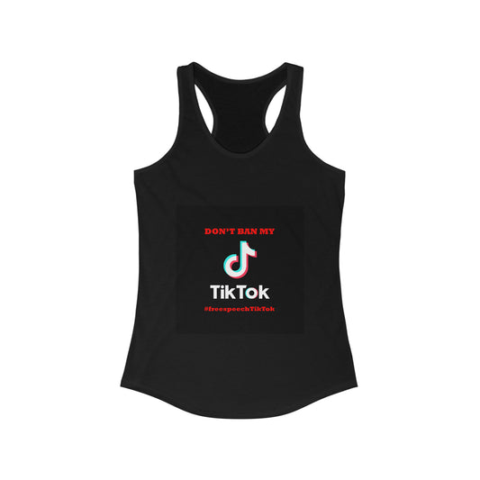 #FreeSpeechTikTok Women's Tank Top: Empower Your Style While Supporting TikTok Freedom