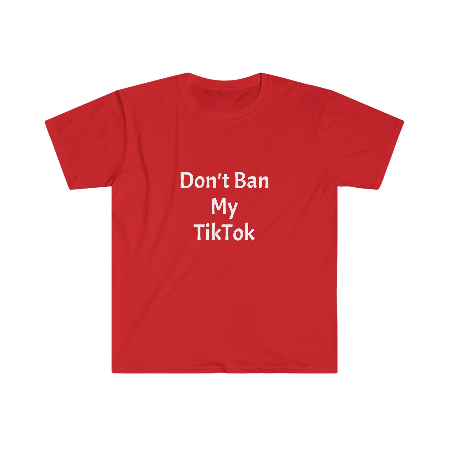 #FreeSpeechTikTok Red T-Shirt: Express Your Support for TikTok Freedom