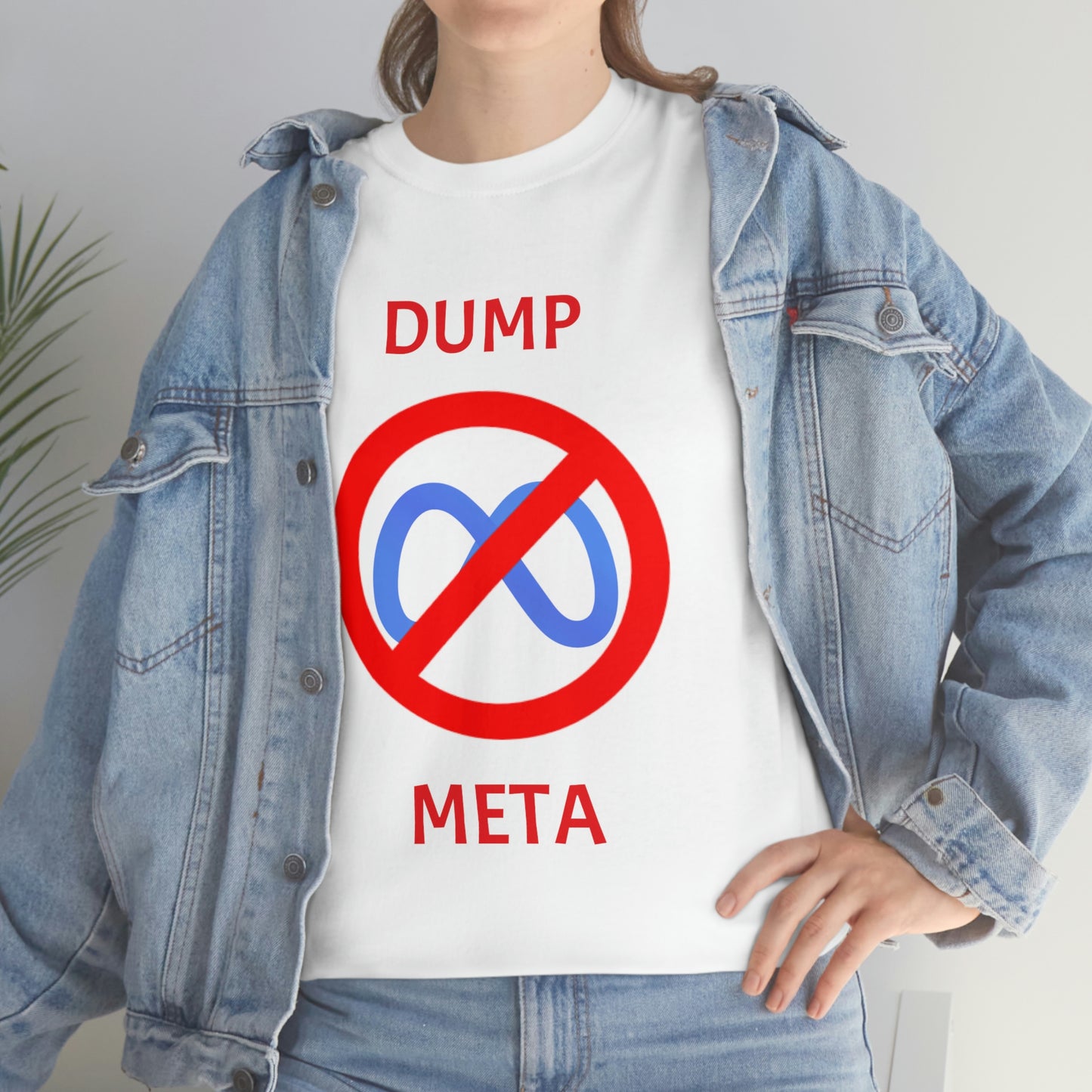 "Dump META" & "Don't Ban My TikTok" Double-Sided T-Shirt