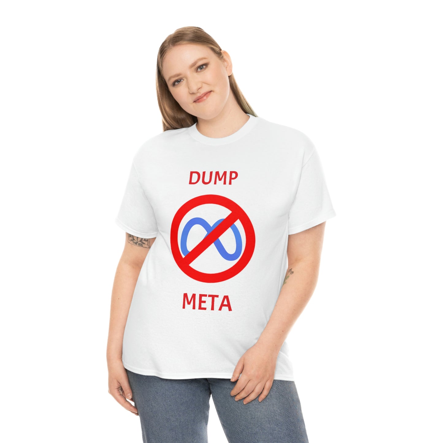 "Dump META" & "Don't Ban My TikTok" Double-Sided T-Shirt