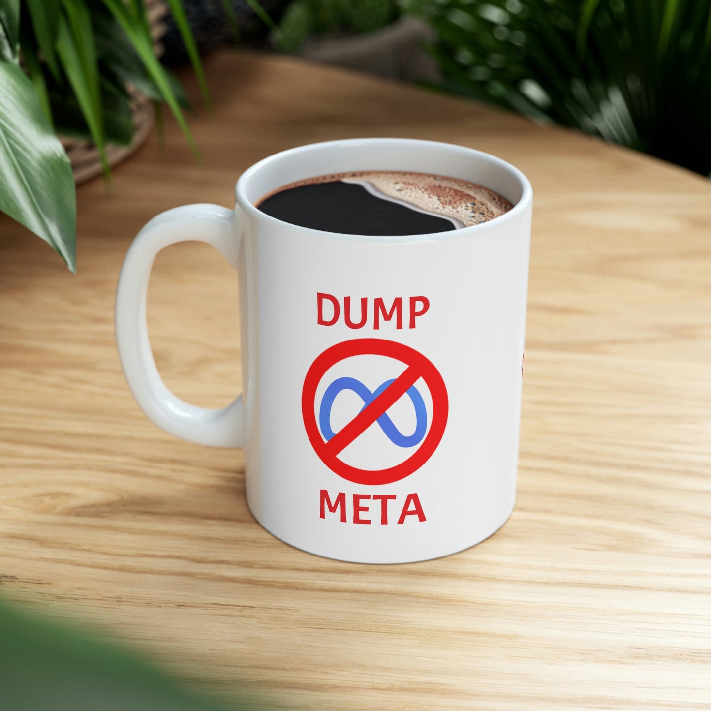 Dump Meta: The Bold Statement Ceramic 11oz Mug for Free Speech Advocates